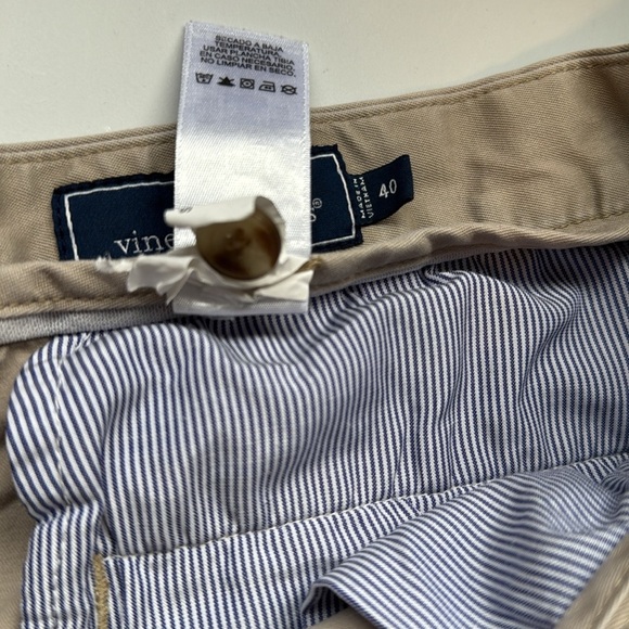 Vineyard Vines Tan Flat Front Shorts - Picture 3 of 7